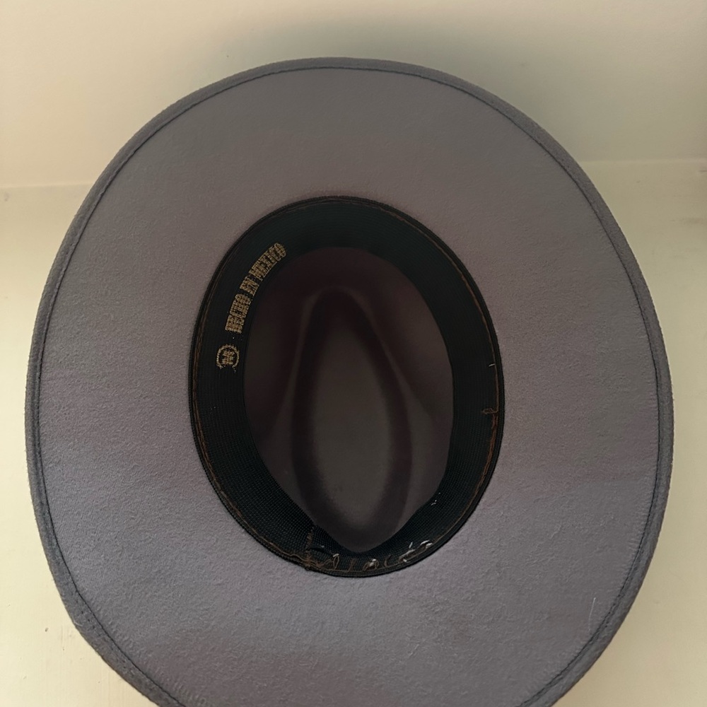 Gray Fedora Hat - image 4